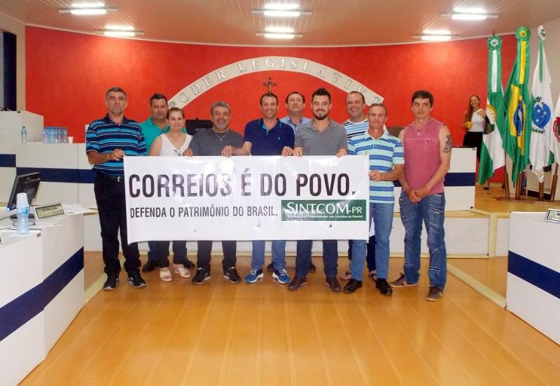 Câmara de Rio Bonito do Iguaçu aprova Moção de Apelo em defesa dos Correios - ECT